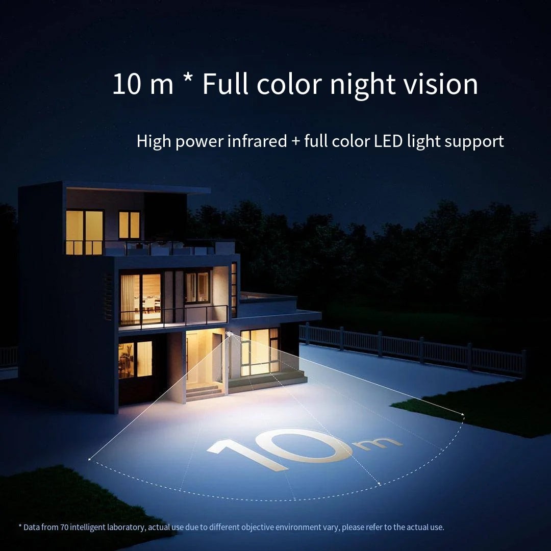 Xiaomi Mijia APP IP67 impermeable 10000mah batería cámara IP inteligente para exteriores 2,5k HD cámara de visión nocturna infrarroja de seguridad inalámbrica