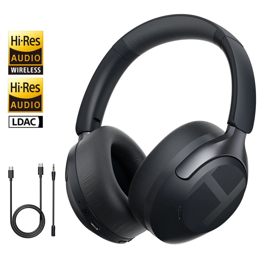 HAYLOU S40 ANC auriculares inalámbricos 50dB cancelación de ruido auriculares de Audio espacial 3D de alta resolución con LDAC Bluetooth 6,0 auriculares sobre la oreja