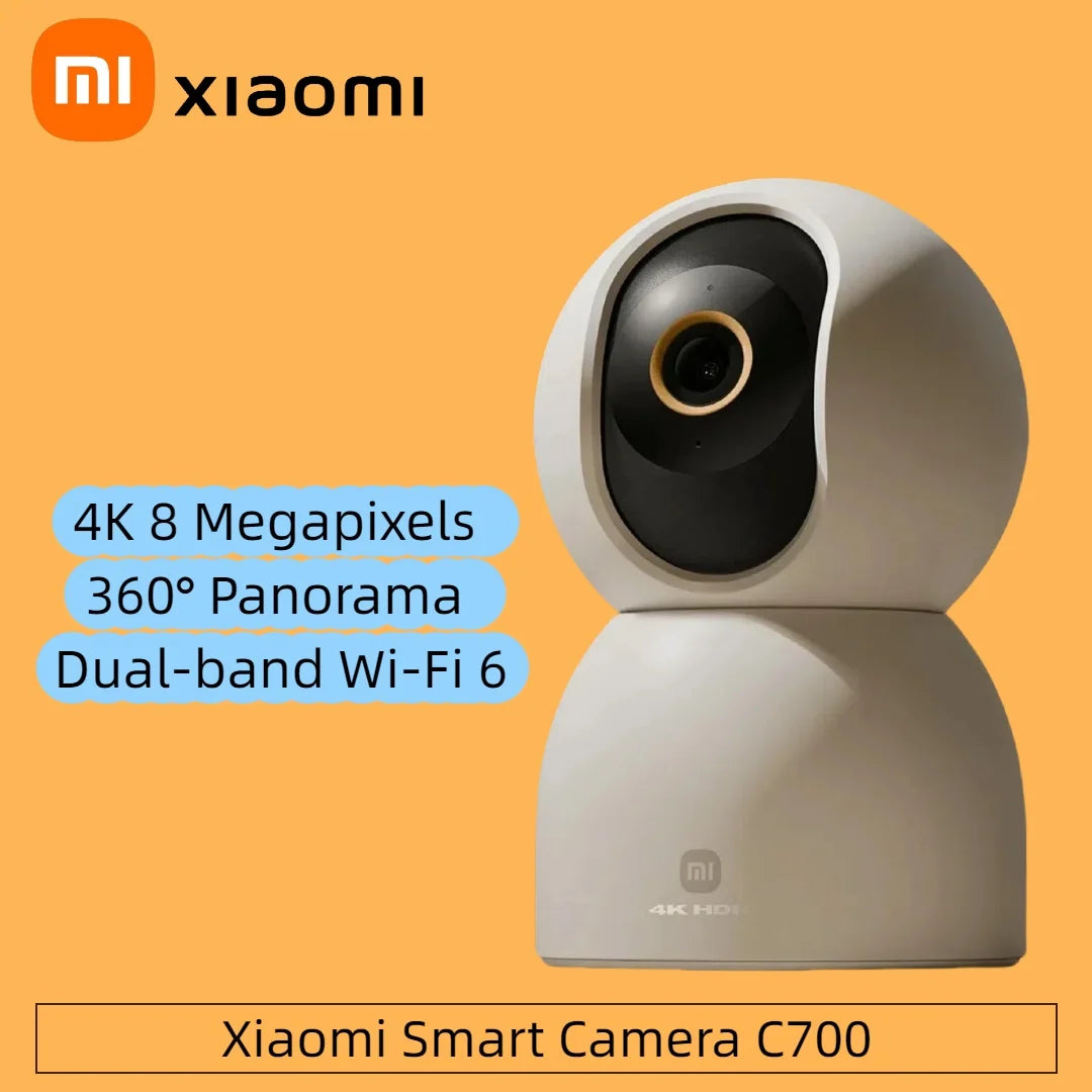 Nueva cámara inteligente Xiaomi C700 8MP 4K Ultra HD de poca luz a todo color detección de llanto de bebé cámara de vigilancia de llamada de voz bidireccional MI