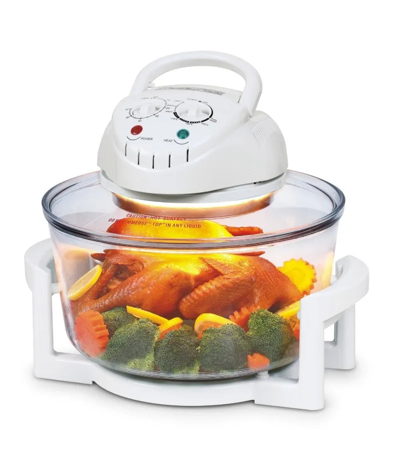 Freidora de aire de 12L, freidoras eléctricas sin aceite, horno automático Visible para el hogar, freidora multifuncional, sartén para patatas fritas de 220V