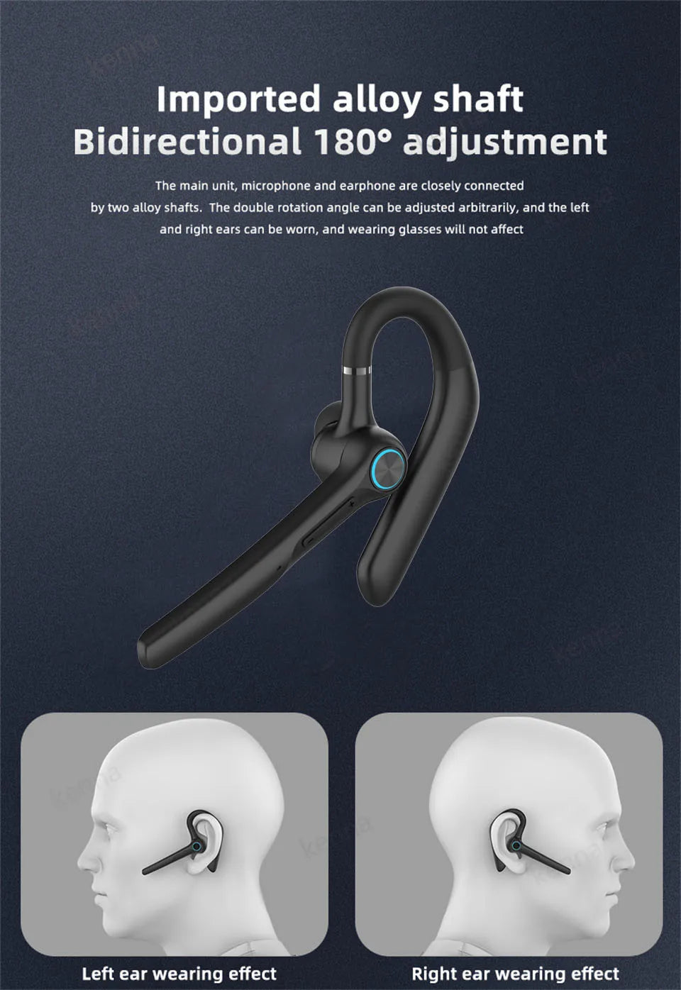 Auriculares inalámbricos Con micrófono, cascos Con Bluetooth, Con micrófono