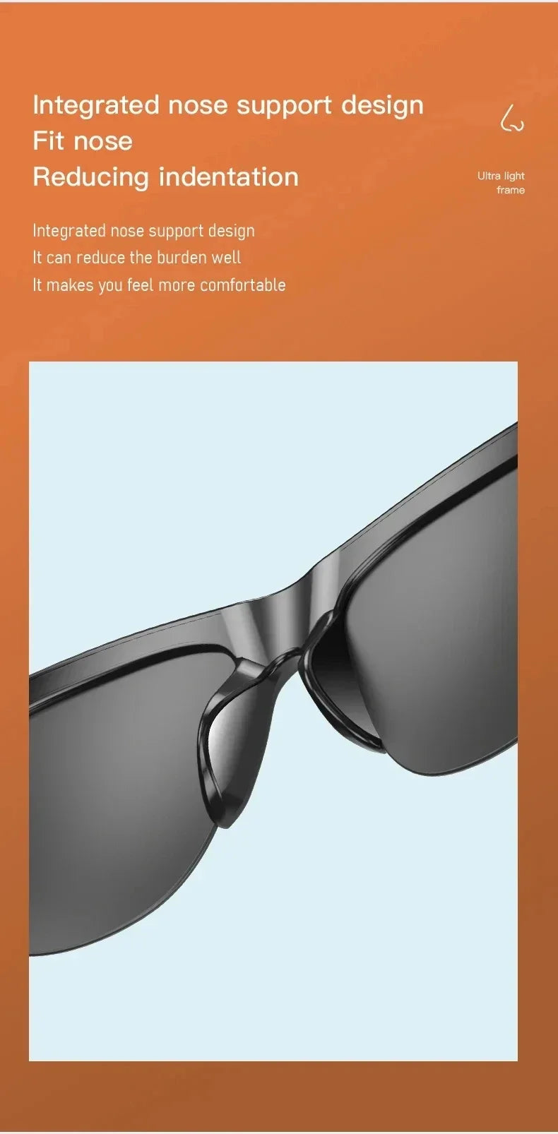 Xiaomi MIJIA gafas de sol inteligentes gafas Bluetooth llamada deportes al aire libre auriculares HIFI luz azul impermeable Anti-UV para hombres y mujeres