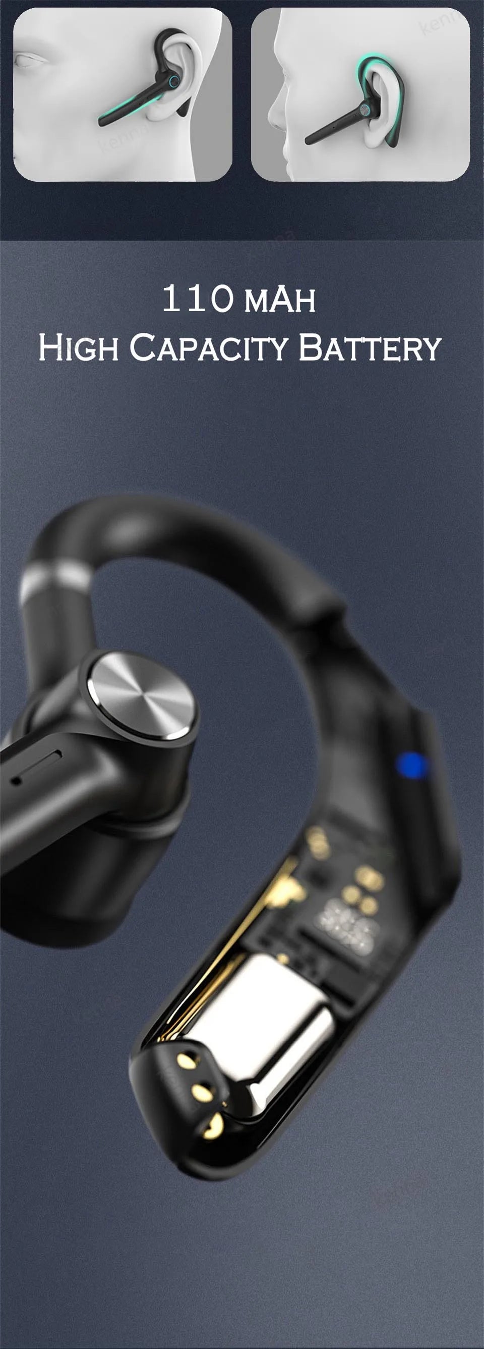 Auriculares inalámbricos Con micrófono, cascos Con Bluetooth, Con micrófono