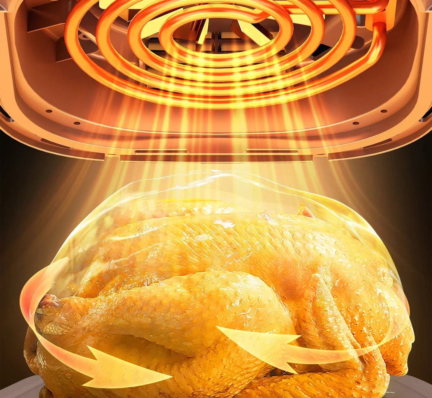 Modelo de freidora de aire AXA de 220 V: horno freidora de aire todo en uno con fritura automática inteligente, multifuncional y sin aceite C