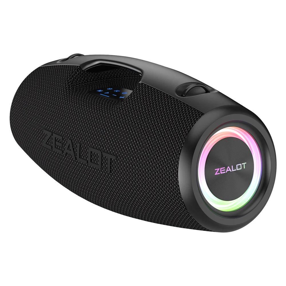 ZEALOT-S78 Altavoz Bluetooth portátil de 120W, altavoz para Fiesta al aire libre, altavoz grande, excelente rendimiento de graves, altavoz Hifi