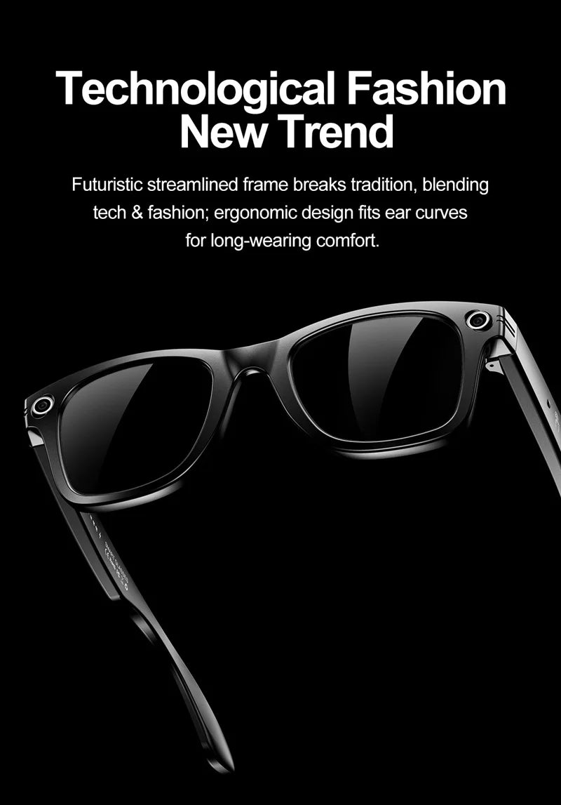 Gafas inteligentes Xiaomi para grabar vídeos, reconocimiento de fotos Ai, traducción de respuesta, batería grande, gafas Bluetooth impermeables Ip65
