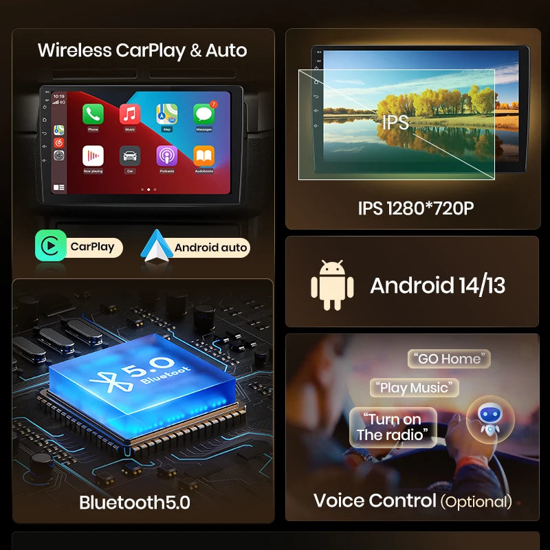 Junsun Android inalámbrico CarPlay Auto Radio de coche para Citroen C4 c-triomphe c-quatre 2004-2009 sistemas inteligentes DSP SWC RDS GPS