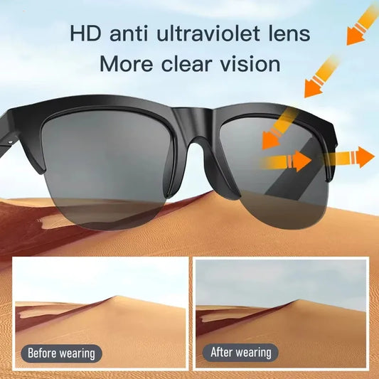 Xiaomi MIJIA gafas de sol inteligentes gafas Bluetooth llamada deportes al aire libre auriculares HIFI luz azul impermeable Anti-UV para hombres y mujeres