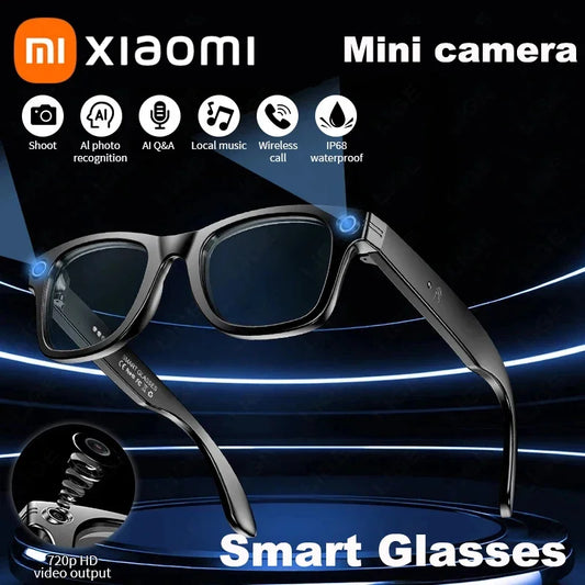 Gafas inteligentes Xiaomi para grabar vídeos, reconocimiento de fotos Ai, traducción de respuesta, batería grande, gafas Bluetooth impermeables Ip65