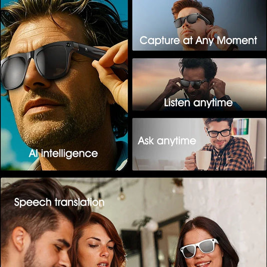 Xiaomi 4K HD AI gafas inteligentes Chat GPT 100MP cámara Bluetooth llamada 260Mah batería asistente de voz Control gafas inteligentes 2025