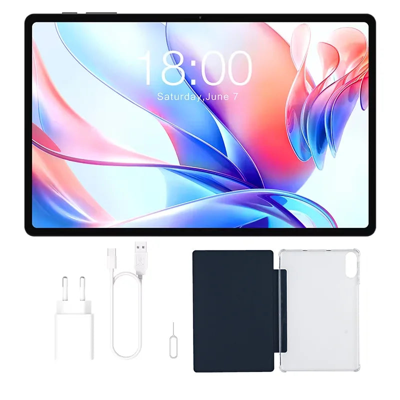 Teclast P30T Tableta, 10,1 pulgadas 1280x800, Android 14, Wi-Fi 6, Unisoc T606 Octa Núcleo, (4GB+6GB)10GB de RAM, 128GB de ROM(Soporte TF 1TB), 5MP+2MP, 6000mAh, Type C, Mali G57