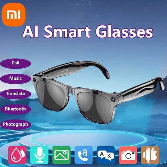 Xiaomi 4K HD gafas inteligentes AI GPT cámara Bluetooth llamada 260Mah batería asistente de voz traducción identificar objetos gafas inteligentes