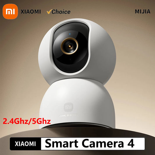 Nueva cámara inteligente xiaomiI 4 Wi-Fi de doble banda 68MP 4K HDR seguimiento AI, visión nocturna Audio bidireccional  , Monitor de bebé de seguridad para el hogar CCTV CN