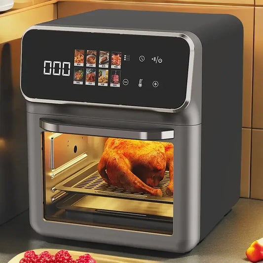 Freidora de aire Amoi de 220 V, freidora de aire inteligente mejorada de gran capacidad sin aceite, automática, sin tapa AG
