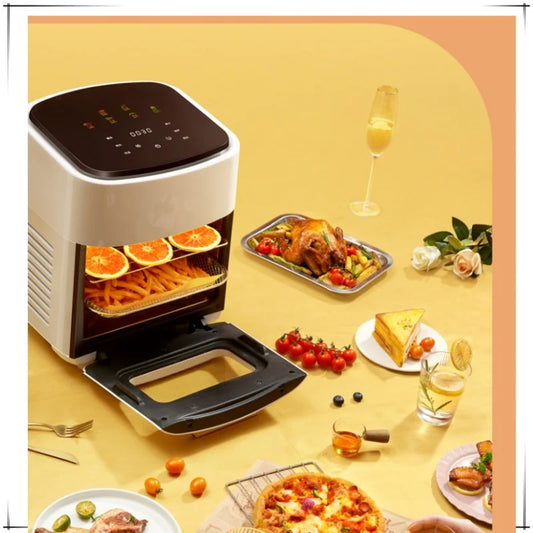 Freidora de aire multifunción sin aceite de 15L, horno doméstico, nueva freidora automática inteligente multifunción de gran capacidad para patatas fritas