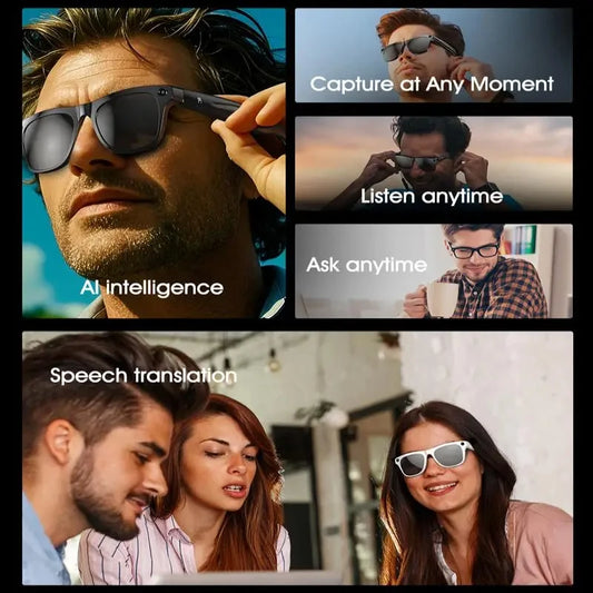 Xiaomi 4K HD gafas inteligentes AI GPT cámara Bluetooth llamada 260Mah batería asistente de voz traducción identificar objetos gafas inteligentes