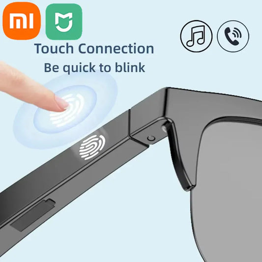 Xiaomi MIJIA gafas de sol inteligentes gafas Bluetooth llamada deportes al aire libre auriculares HIFI luz azul impermeable Anti-UV para hombres y mujeres