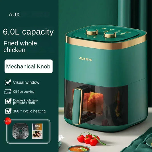 Modelo de freidora de aire AXA de 220 V: horno freidora de aire todo en uno con fritura automática inteligente, multifuncional y sin aceite C