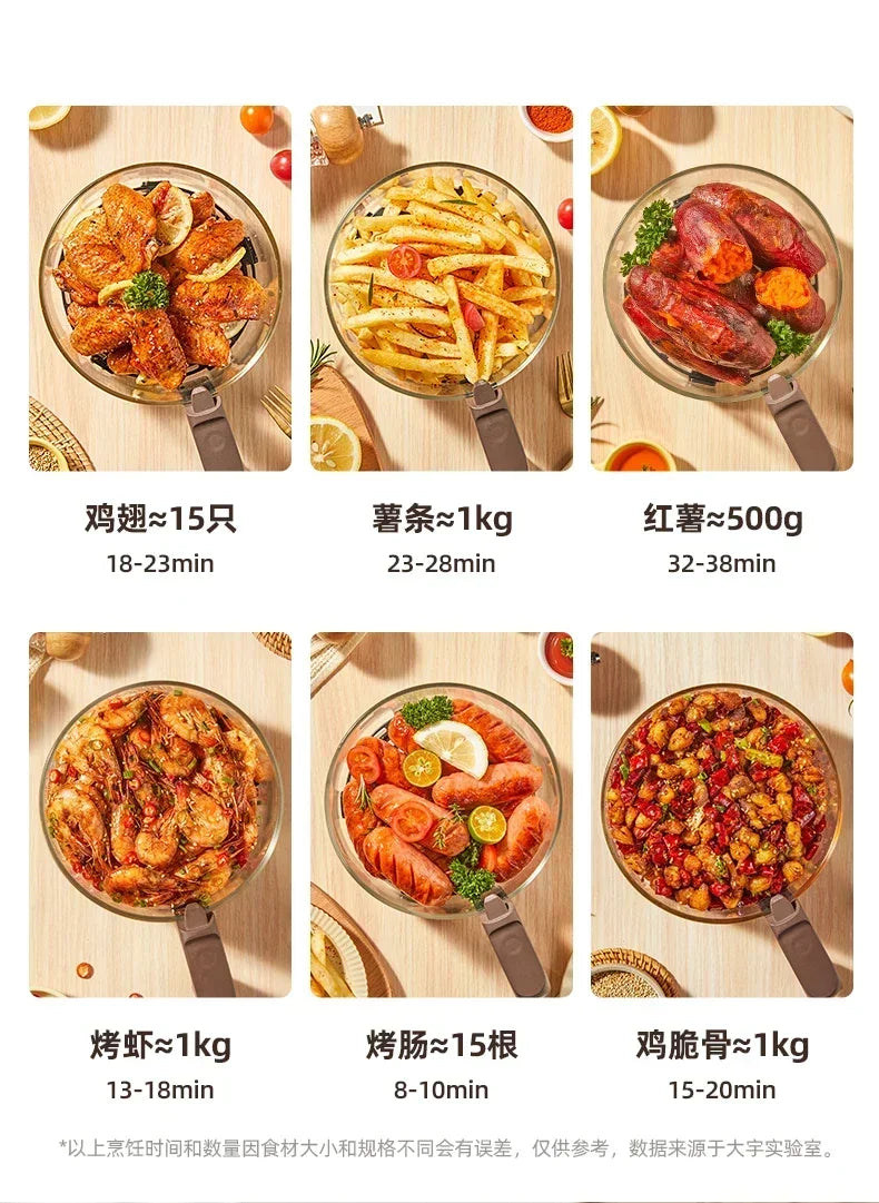 220 V Mejora tu experiencia de cocina con la freidora de aire: AM inteligente, multifuncional y conveniente