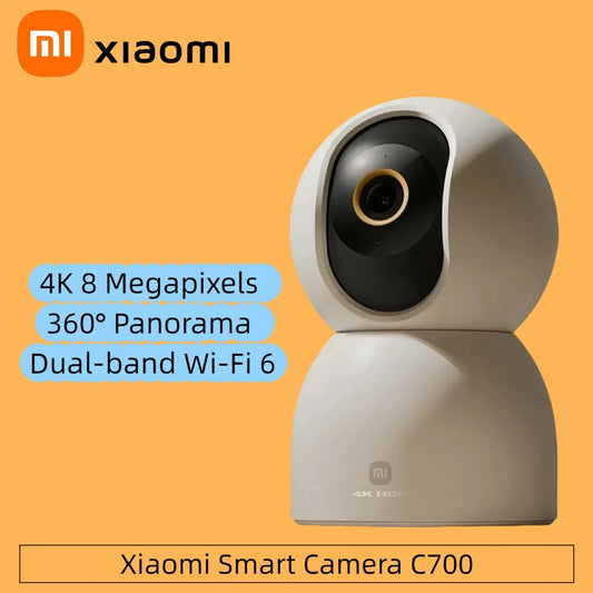 Nueva cámara inteligente Xiaomi C700 8MP 4K Ultra HD de poca luz a todo color detección de llanto de bebé cámara de vigilancia de llamada de voz bidireccional MI