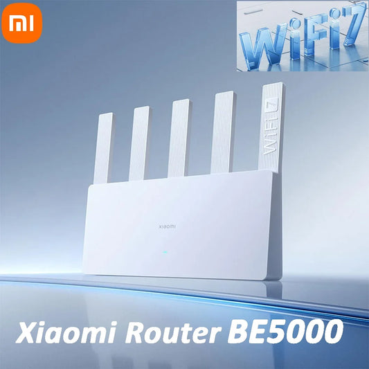 XIAOMI Router BE5000 WiFi 7 5011Mbps 2,4G/2,5GHz puerto de red 512MB de memoria acceso de banda ancha Dual protección de seguridad de red CN