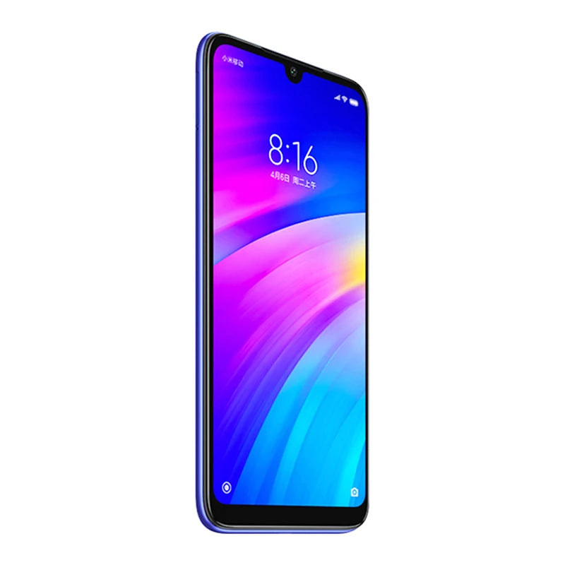 Teléfono móvil Xiaomi Redmi 7 con funda para teléfono, teléfono móvil Dual SIM Solt, teléfono móvil Android, cámara Dual, teléfono usado
