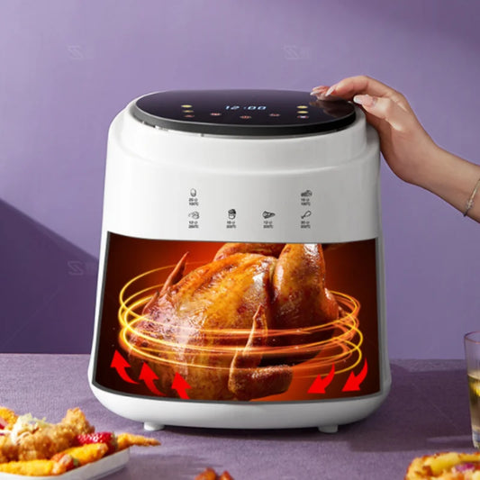 Freidora de aire doméstica Freidora eléctrica inteligente Máquina de patatas fritas Freidora de aire 6L8L
